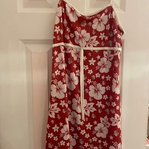 Red Tropical Dress